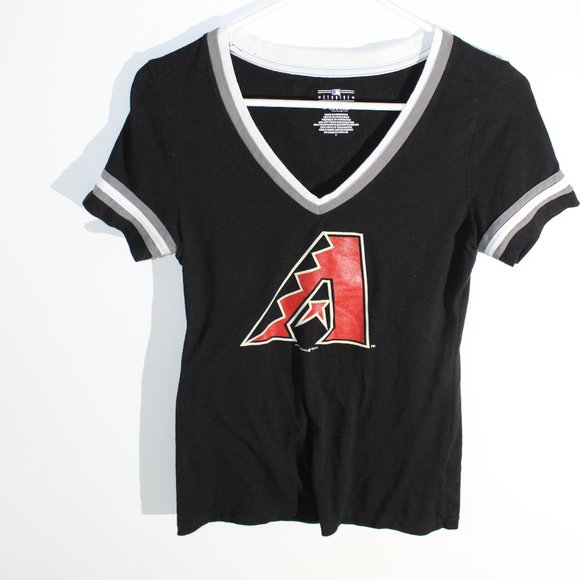 MLB Arizona Diamond Backs Womens V-Neck Top - Picture 1 of 4